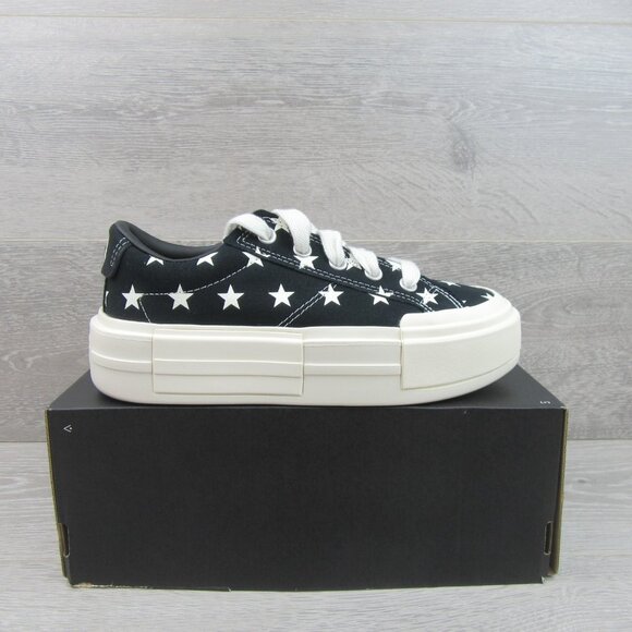 Converse CTAS Cruise Archive Stars OX Women's Size 8 Black Shoes NEW - Picture 2 of 14